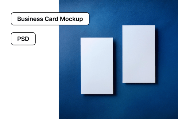 2 Vertical Business Cards PSD Mockup – A Sleek Solution for Modern Branding
