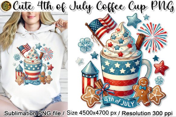 4th of July Mug Watercolor Sublimation: A Whimsical Way to Celebrate Independence Day