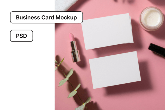 Enhancing Brand Identity with the Cosmetic Studio Business Cards Mockup
