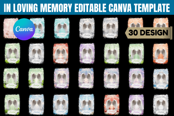 In Loving Memory Editable Canva Template: A Simple Way to Honor and Create