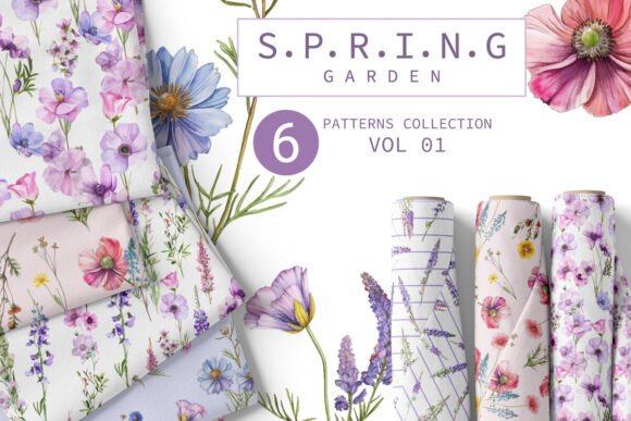 Introducing the Lovely Wildflowers Patterns Set Vol. 01