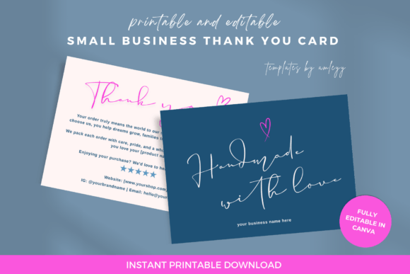 Minimal Canva Thank You Card Template: A Simple, Professional Way to Elevate Your Brand