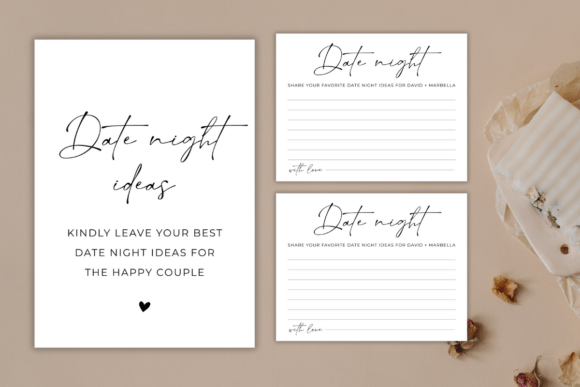 Minimalist Date Night Card Template