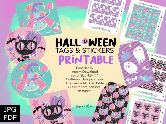 Pastel Halloween Tags Labels Printable – A Versatile Tool for Creative and Practical Uses
