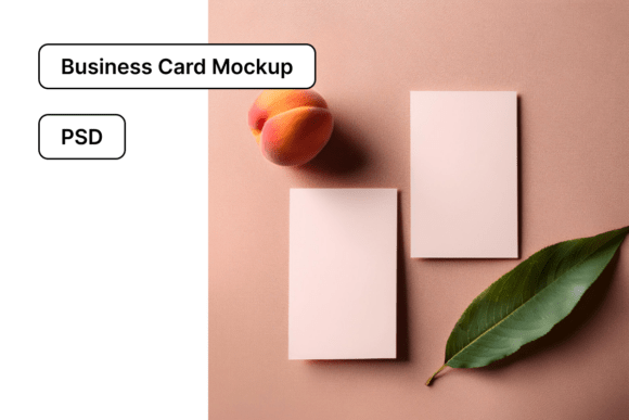 Peachy Front and Back Business Cards: A Modern, Natural Way to Make a Lasting Impression