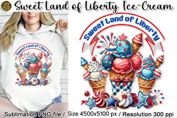 Sweet Land of Liberty Patriotic IceCream