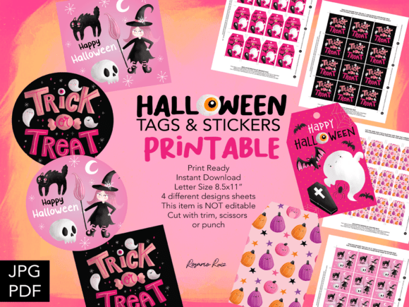 Unleash Your Creativity with Halloween Stickers Tags Printables