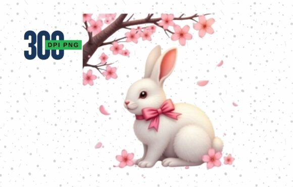Watercolor Easter Rabbit Clipart for Creative Projects