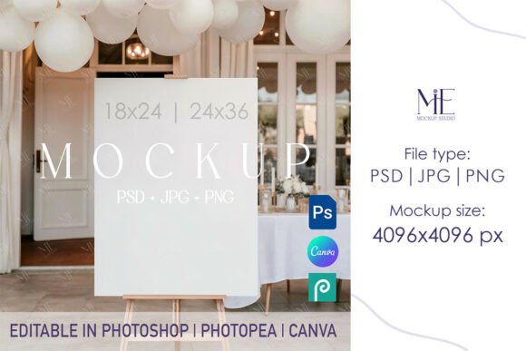 Welcome Sign Mockup Poster or Seating: A Practical Tool for Creative Presentations
